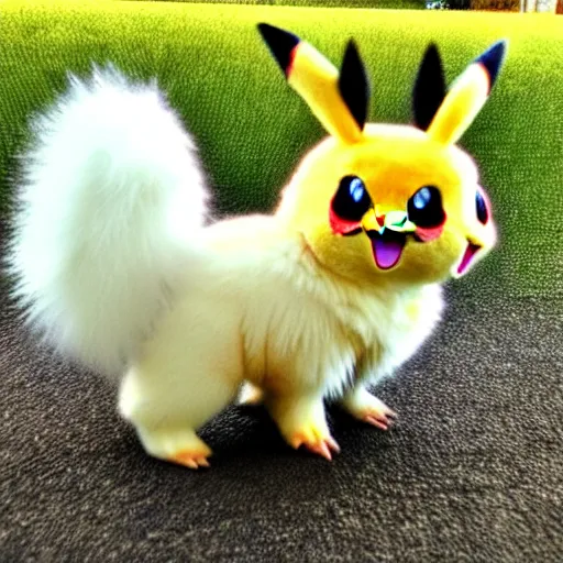 Prompt: real life pokemon, cute!!!, content!!!, mischievous!!!, adorable!!!, fluffy!!!, ultra realistic!!!, golden hour, wide shot, sharp focus