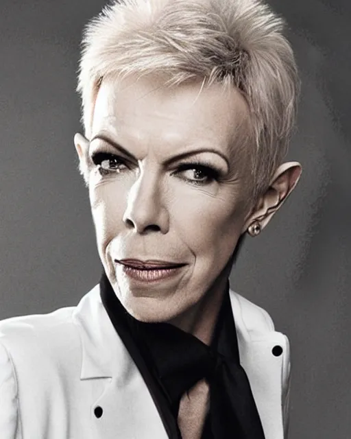 Image similar to is it annie lennox or david bowie, I cannot tell