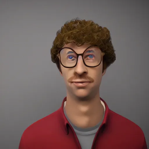 Prompt: napoleon dynamite playing with dynamite 3 d studiomax, maya 3 d, unrealengine, 4 k, 8 k,