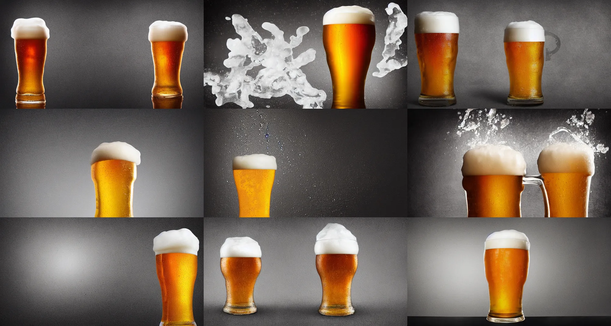 Prompt: pint of a cold beer with foam on top, high details, sharp lighting, modern digital art, trending