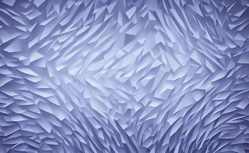 Prompt: snow palette geometry, abstract, render, 480p, reduced quality