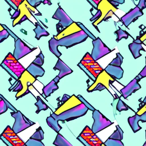 Image similar to seapunk attachable bagpipe smpte pattern