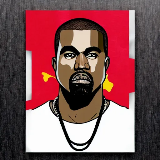 Image similar to portrait of kanye west as a jojo, jojo style, hd, anime art