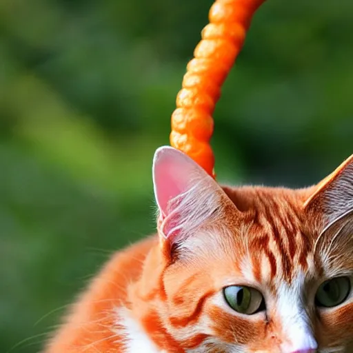 an orange cat licking it's nose Stable Diffusion OpenArt