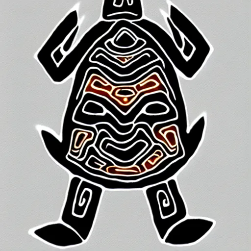 Image similar to turtle. pacific northwest coast, haida gwaii, formline, native art, tribal art, haida, clean, haida, haida