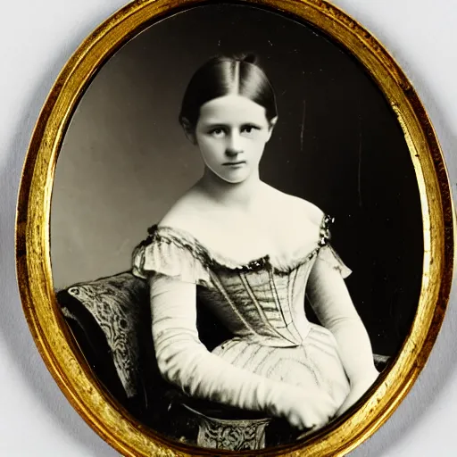 Prompt: a german young adult princess, circa 1 8 5 8