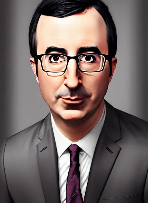 Image similar to photo of a seductive John Oliver in the style of stefan kostic, realistic, sharp focus, 8k high definition, insanely detailed, intricate, elegant, art by stanley lau and artgerm