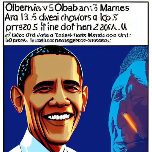 Prompt: obama on mars