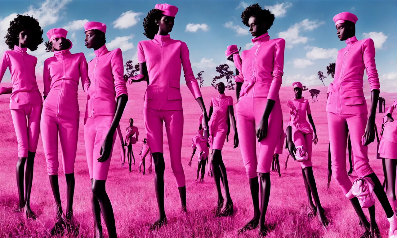 Prompt: fashion advertising campaign by richard mosse