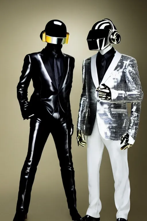 Image similar to the daft punk revealing their faces