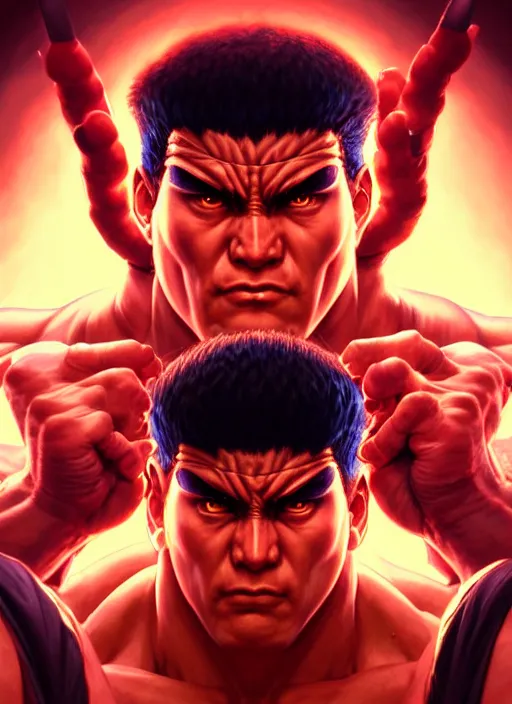 detailed portrait ryu from capcom street fighter 3,, Stable Diffusion