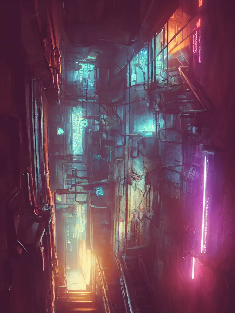 ArtStation - Cyberpunk Flat Wallpaper Concept