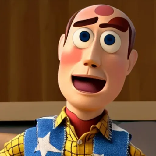 Prompt: Woody from Toy Story in Better Call Saul with Kim Wexler