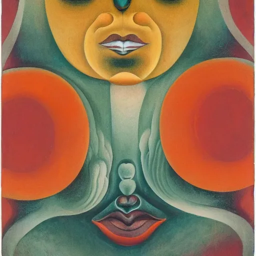 Image similar to floral face portrait by leonetto cappiello and wojciech siudmak and ernst fuchs, anni albers, oil on canvas