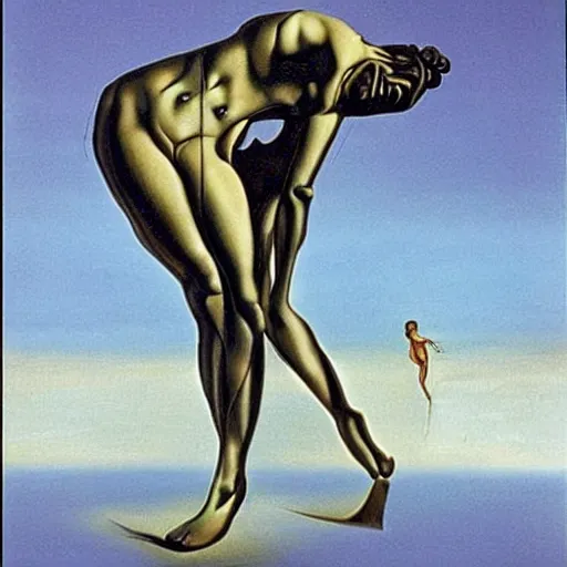 Image similar to inappropriate reflection by salvador dali, award winning art