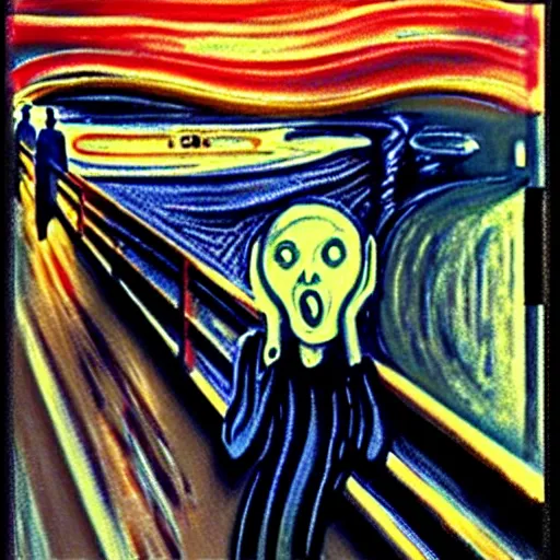 Image similar to the scream no background 3 d render, cartoon, 3. 5 mm, 2 d, realistic