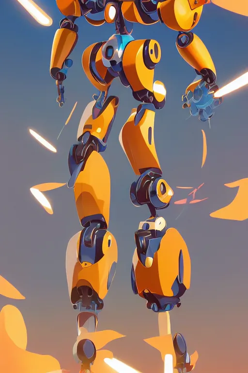 Image similar to metabots medabots medarotto medarot robot minimalist comics, behance hd by jesper ejsing, by rhads, makoto shinkai and lois van baarle, ilya kuvshinov, rossdraws global illumination ray tracing hdr radiating a glowing aura