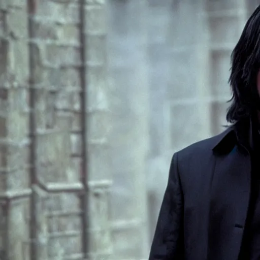 Image similar to Keanu reeves as Snape in Harry Potter