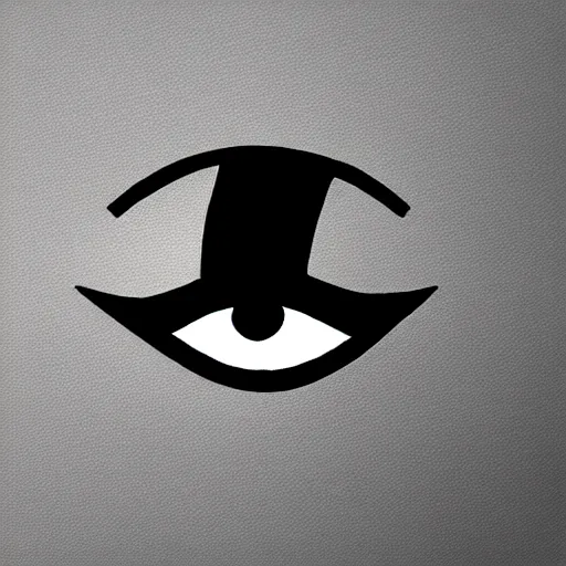 Image similar to bold eye logo, minimalist