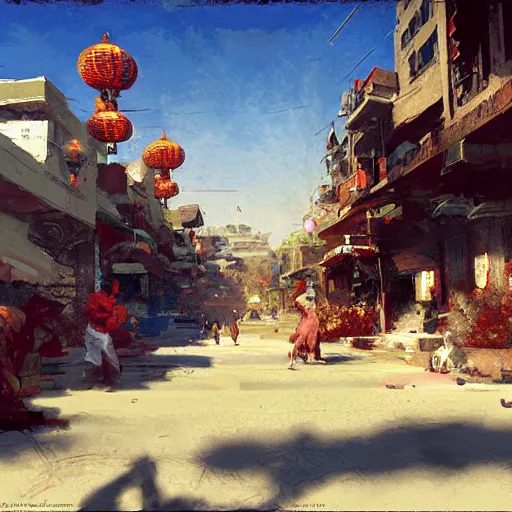 Prompt: chinatown, craig mullins