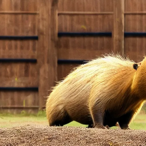 Image similar to a capybara gaming