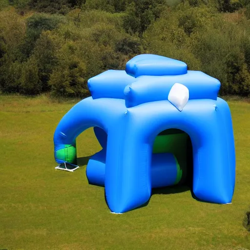 Prompt: inflatable residential building