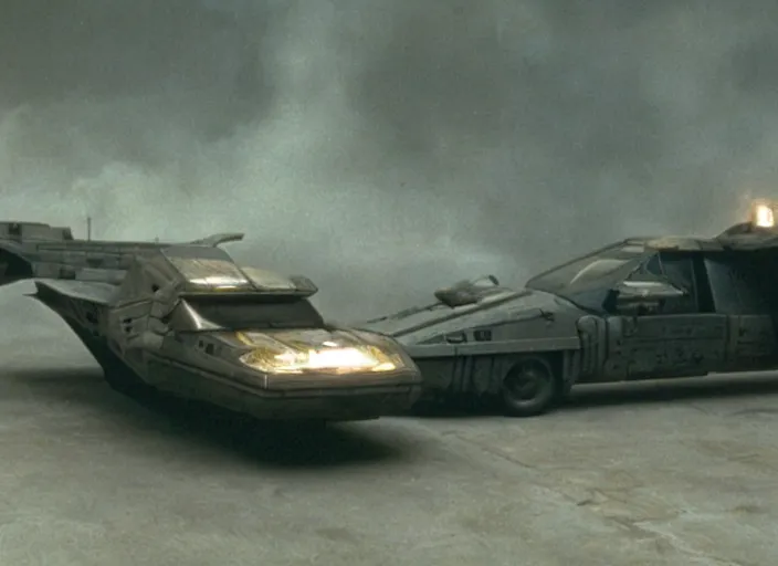 Prompt: vehicle from the 100 science fiction film Blade Runner