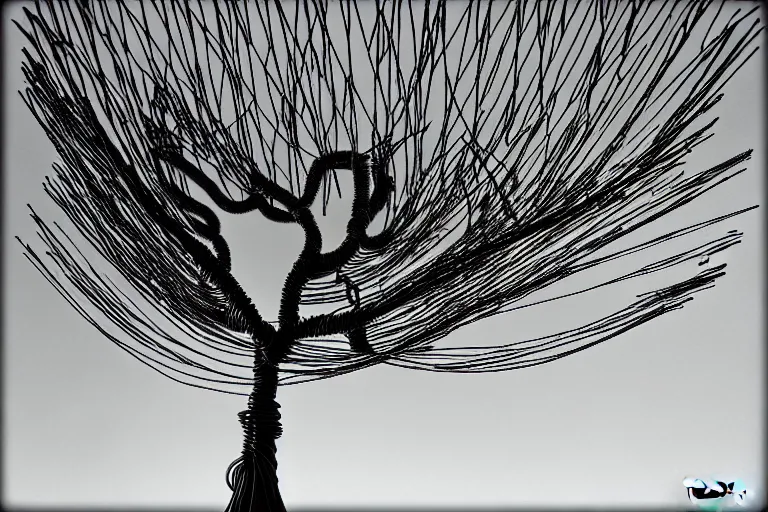 Image similar to wire tree, by kevin iris