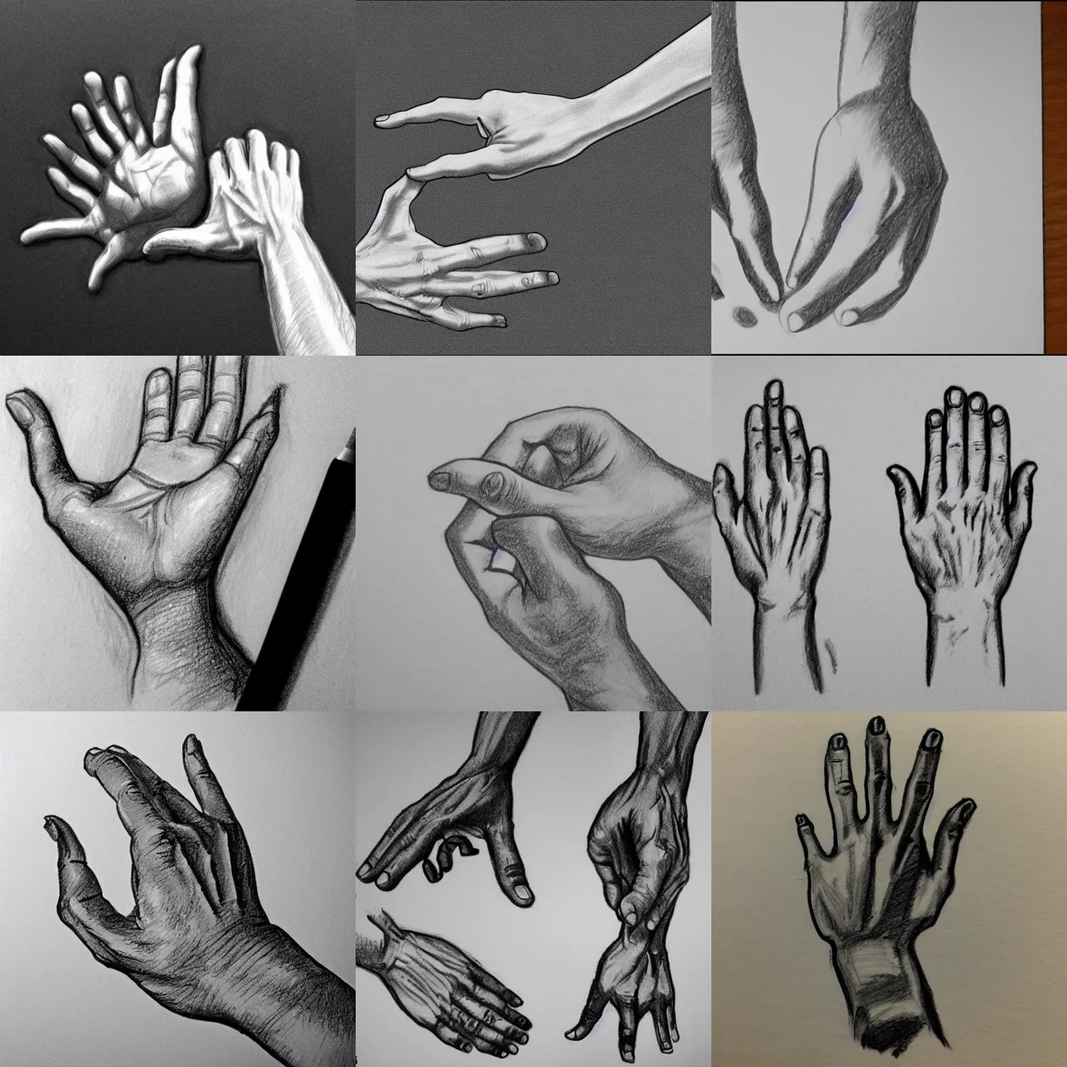 how to draw a realistic hand