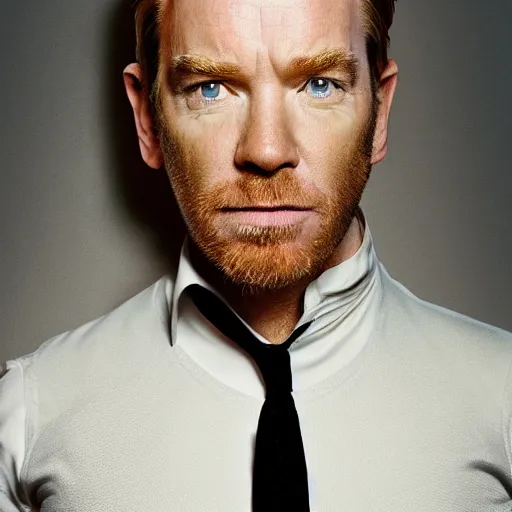 Image similar to ewan mcgregor as a giant egg, anthropomorphism, realistic, coherent,