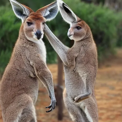 Prompt: kangaroo reaction meme