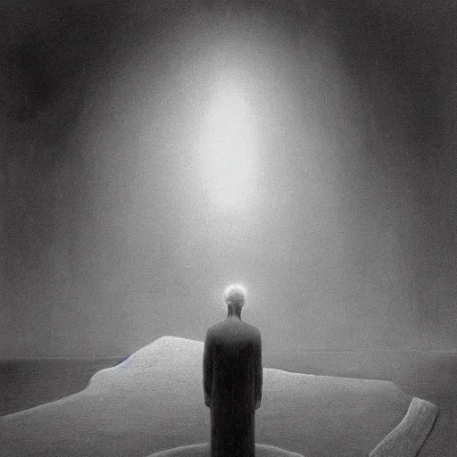 Prompt: Joe Biden. Abandoned. Zdzisław Beksiński