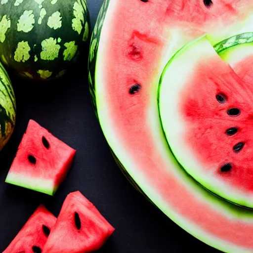 Image similar to photo of a watermelon on fire