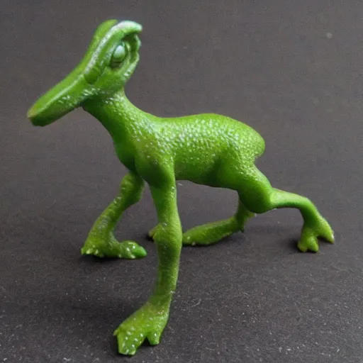 Prompt: Tiny Green Parasaurolophus Sorcerer