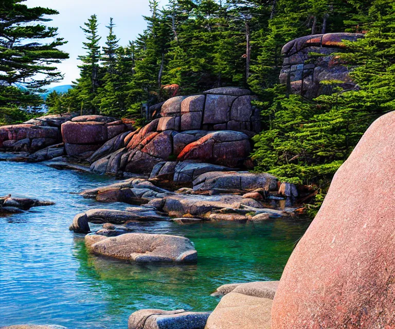 Prompt: acadia national park