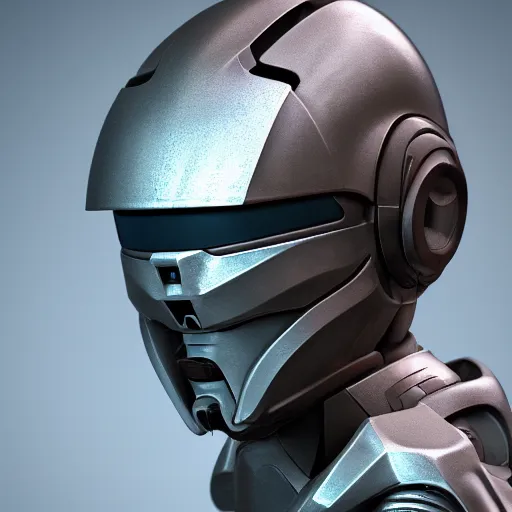 Image similar to sci-fi, helmet design, halo, duke-nuken, science-fiction, robot head, octane-render, cgi, blender, cinema-4d, maya, cgi, redshift