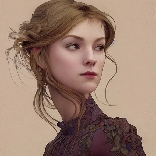 Prompt: Erin Moriarty, highly detailed, digital painting, artstation, concept art, smooth, sharp focus, illustration, ArtStation, art by artgerm and greg rutkowski and alphonse mucha and J. C. Leyendecker and Edmund Blair Leighton and Katsuhiro Otomo and Geof Darrow and Phil hale and Ashley wood and Ilya repin and Charlie Bowater