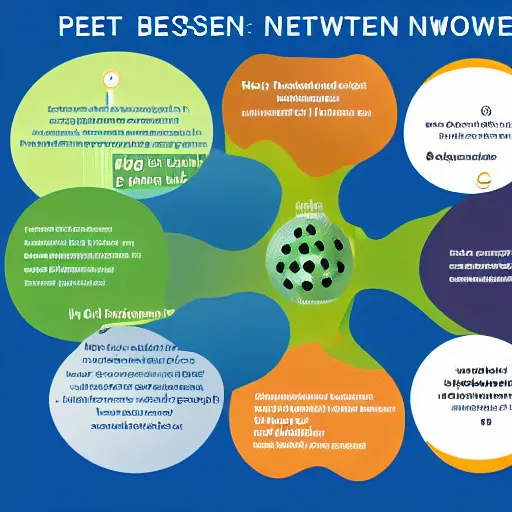 Image similar to petri net ecosystem network, infography