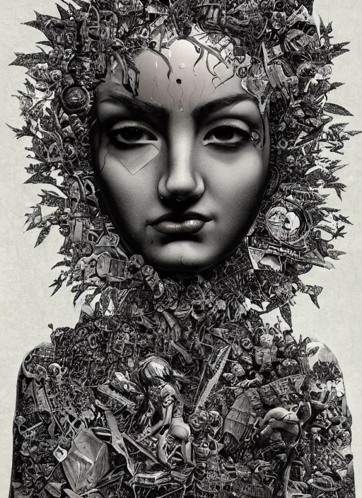 Image similar to Addiction goddess painting by Dan Hillier, trending on artstation, artstationHD, artstationHQ, 4k, 8k