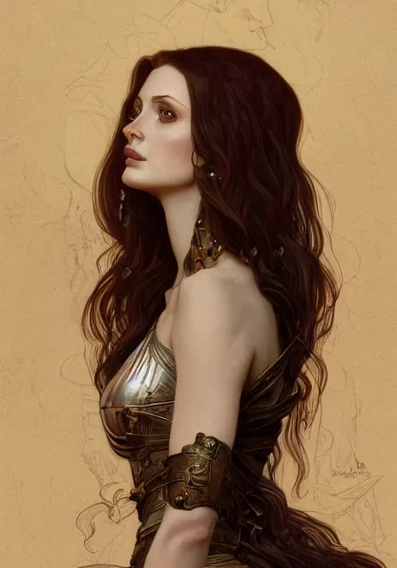 Prompt: sansa angeline jolie gessica chastain mummy skeleton goddess of death, intricate, elegant, highly detailed, digital painting, artstation, concept art, smooth, sharp focus, illustration, art by artgerm and greg rutkowski and alphonse mucha and william - adolphe bouguereau