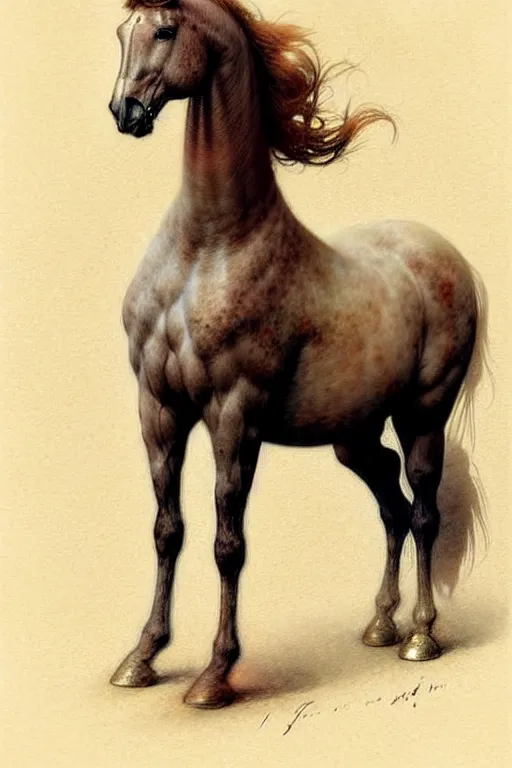 Image similar to (((((1950s horse . muted colors.))))) by Jean-Baptiste Monge !!!!!!!!!!!!!!!!!!!!!!!!!!!