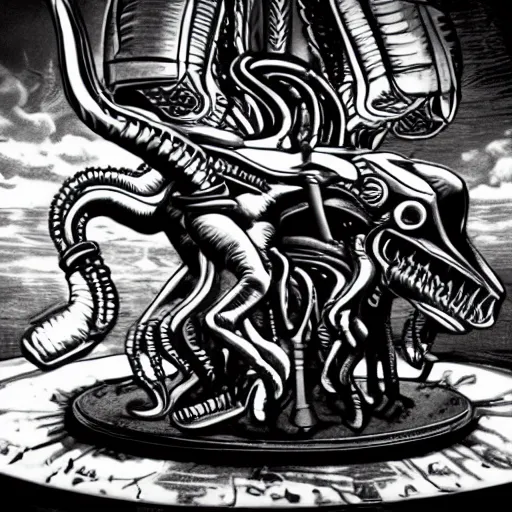 Image similar to the xenomorph merry-go-round