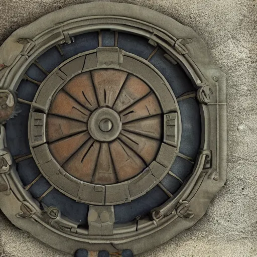 Prompt: fallout vault door