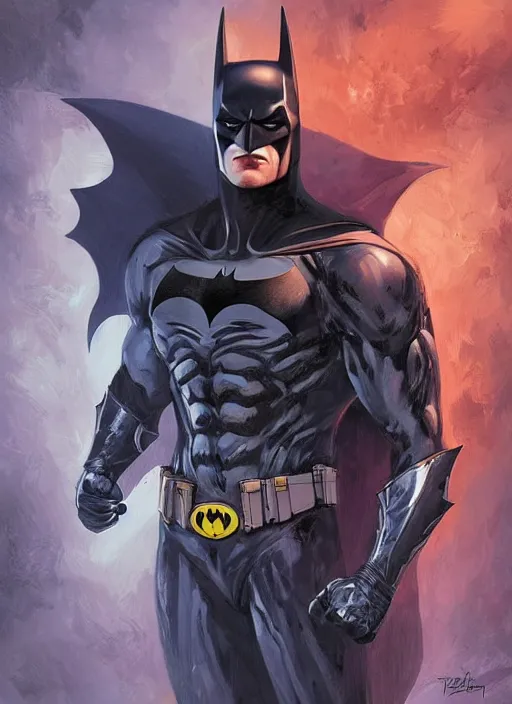 Image similar to digital _ painting _ of _ medevial batman _ by _ filipe _ pagliuso _ and _ justin _ gerard _ symmetric _ fantasy _ highly _ detailed _ realistic _ intricate _ port