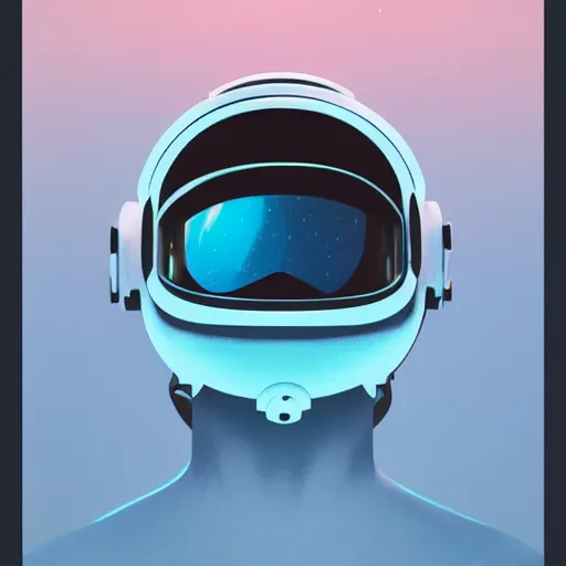 Prompt: retrofuturistic portrait of a man with in astronaut helmet, smooth transparent visor, reflective gradient showing earth, detailed space graphics in background, close up, quint buchholz, wlop, dan mumford, artgerm, liam brazier, peter mohrbacher, raw, featured on artstation, octane render, cinematic, elegant, intricate, 8 k