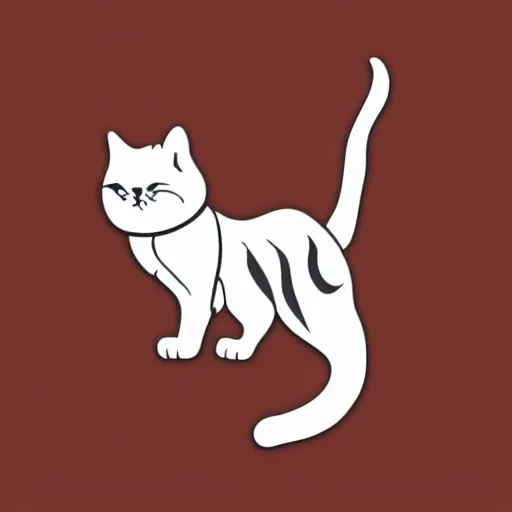Image similar to A cat in the style of an NFL Logo