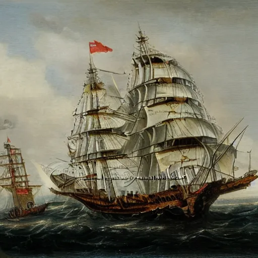 Image similar to a galleon ship