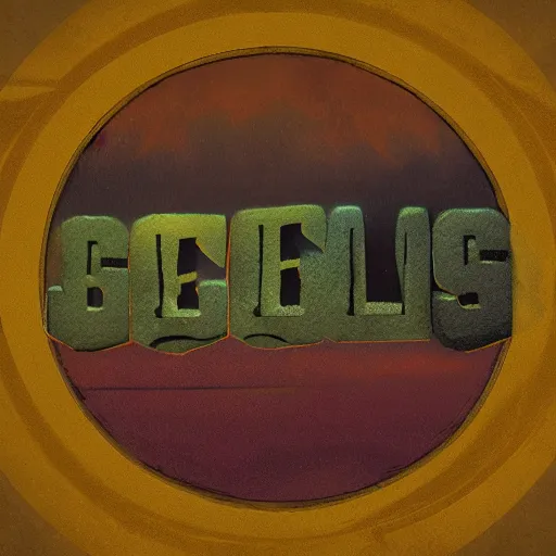 Prompt: logo of bets collective in style of beksinski