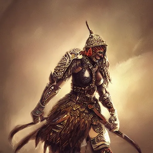 Image similar to beautiful extremely detailed intricate concept art depicting a warrior by wlop. shining jewelry. bcy. net