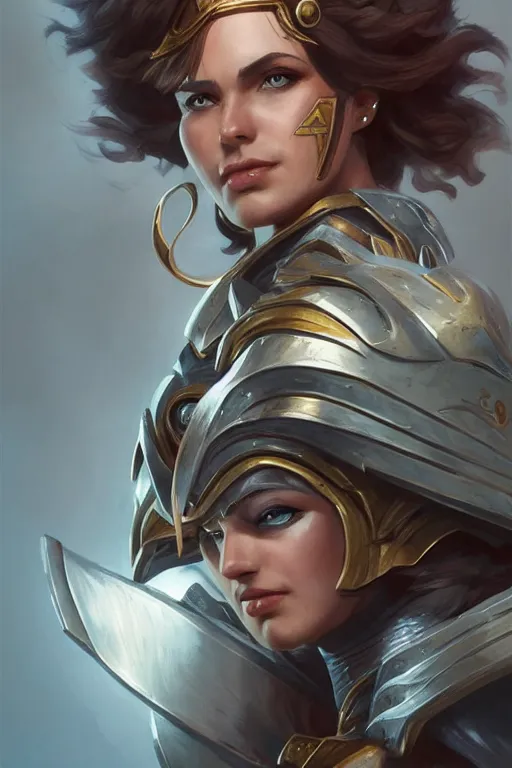 Image similar to amazon valkyrie athena, d & d, fantasy, portrait, highly detailed, headshot, digital painting, trending on artstation, concept art, sharp focus, illustration, art by artgerm and greg rutkowski and magali villeneuve